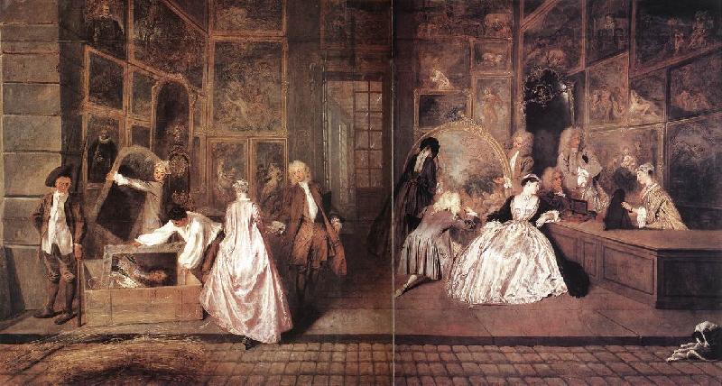 WATTEAU, Antoine L Enseigne de Gersaint